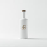 Matte White Bottle Mockup by Anthony Boyd Graphics